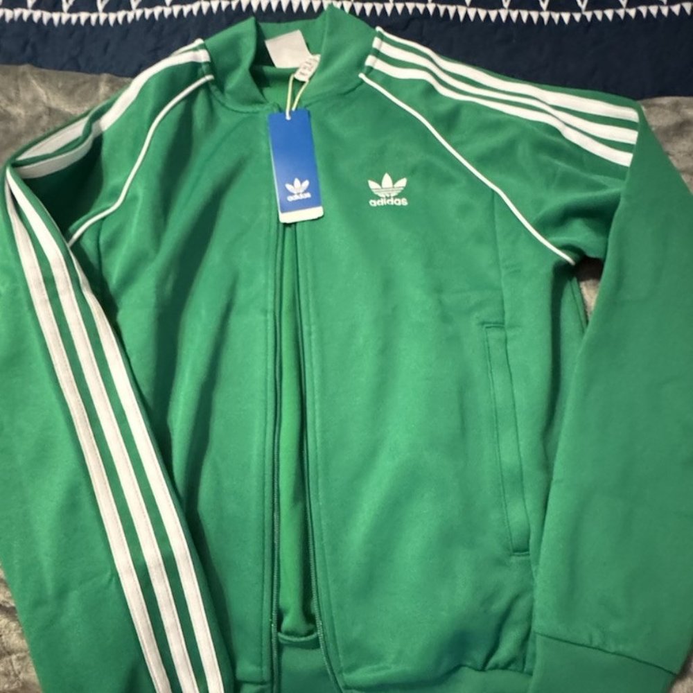 Adidas Originals Slimfit Track Jacket Celtic Green NWT – Size L